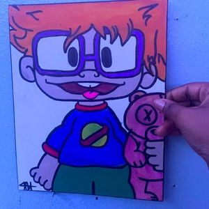 Animated chucky painting